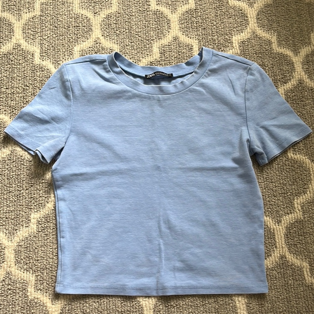 Zara cropped t shirt